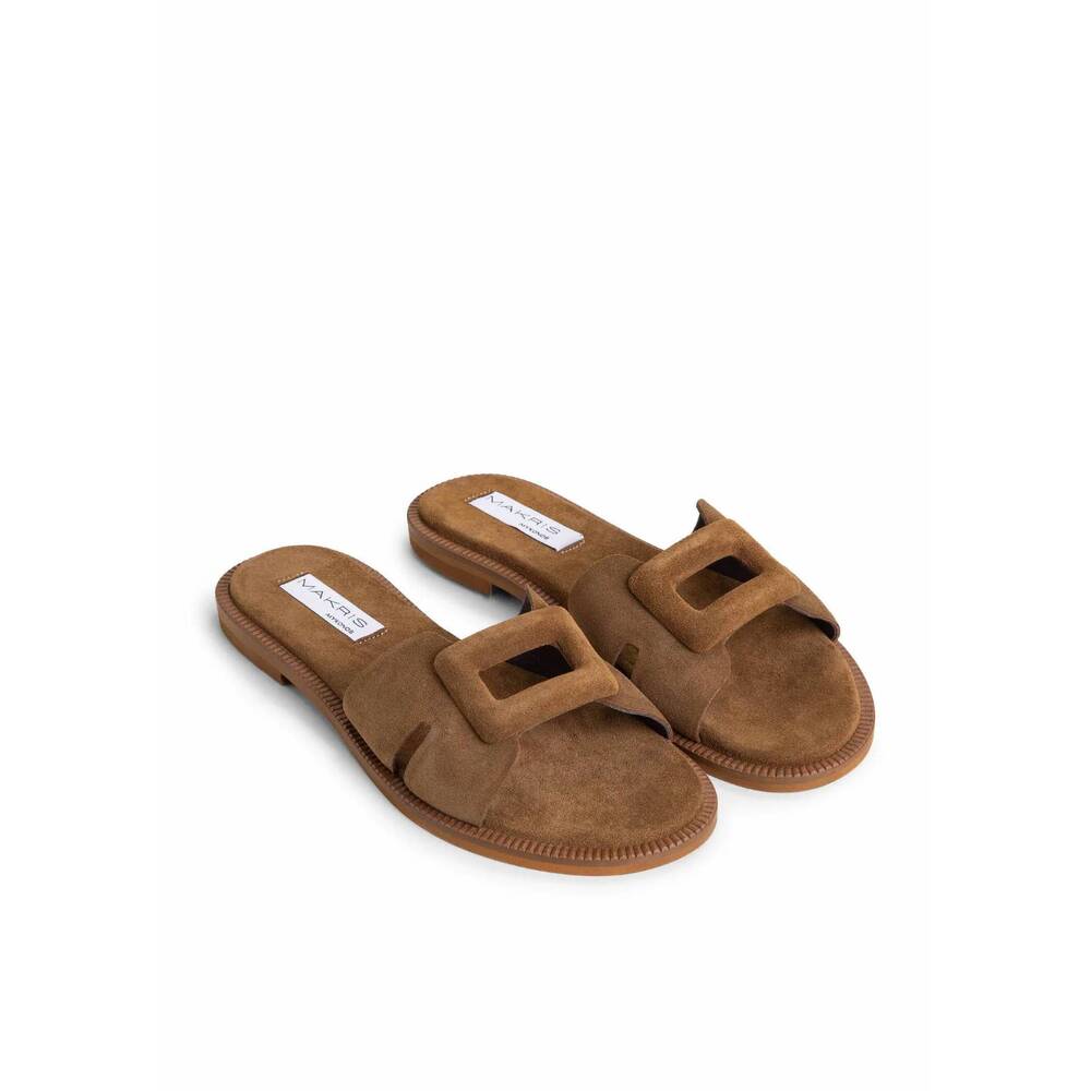 NEW MAKRIS women's k6 sandal in hard taupe
